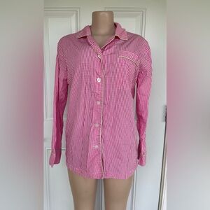Lilly Pulitzer Pink Gingham Pajama Top
